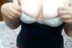 Chubby sweetie flashes her nice milk sacks and sexy wazoo