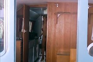 Cute golden-haired white white lady and dark brown milf sharing a weenie