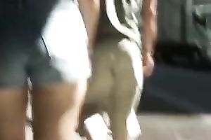 This gorgeous playgirl looks really hawt in taut denim shorts