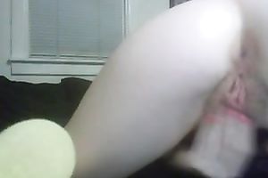Wild titless too pale livecam brunette hair nympho screwed her backdoor with fake penis