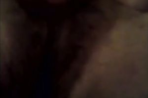 Chubby lustful non-professional wifey of my buddy keeps on teasing herself