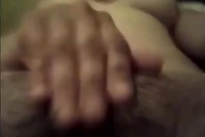 Chubby lustful non-professional wifey of my buddy keeps on teasing herself