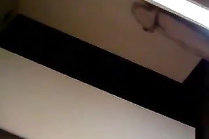 Mature Japanese lady is toying her juicy bawdy cleft for some big O