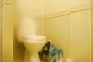 Amateur quite buxom dark brown GF of my buddy was gangbanged in the baths