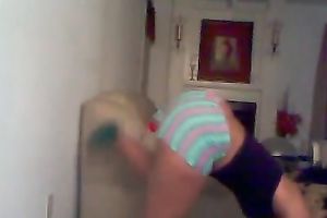 BBW ebon cam skank with great gazoo bouncing and twerking