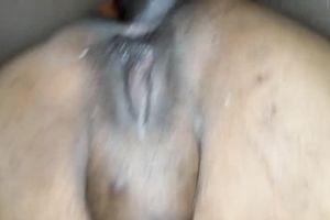 Black corpulent and buxom white lady takes powerful BBC right in her anal opening