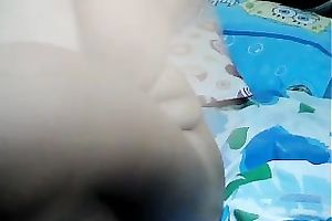 Awesome Filipina cam breasty white lady masturbated her fur pie for me