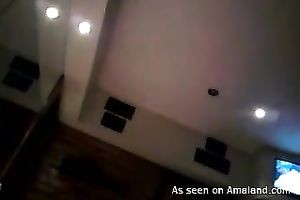 Dark skinned dilettante playgirl sucks hard flesh in thrilling homemade sex episode