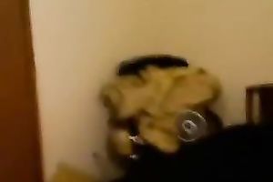 Great looking legal age teenager with jet dark hair puts on a fine livecam show