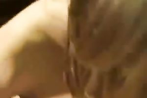 Brunette sexually excited GF of mine got busy with blowing my subrigid large dick