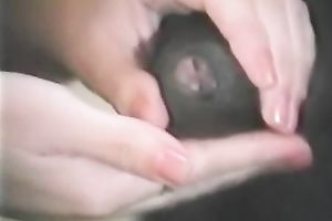 Pure dark chap feeds hawt classic blonde playgirl with his 10-Pounder