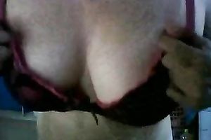 Amateur mexican wench with big mounds undresses on livecam