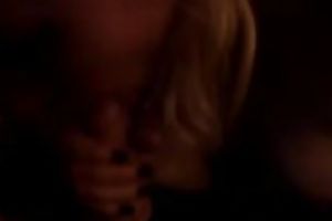 Amateur cute slender blondie wanks and sucks my friend's large weenie