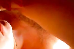 Feeding my submissive boyfriend with my bald fur pie