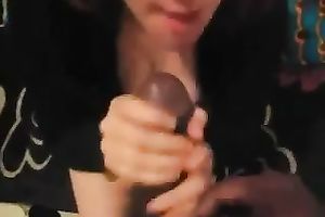 Redhead milf sucks my dark sausage and doesn't wish to stop