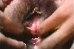 Lascivious ebon doxy finger copulates her constricted twat passionately