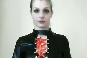 Cute and unrepining juvenile GF makes his fetish come true