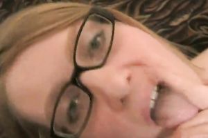 Leggy pale blond nympho pets her hungry twat with a bottle neck