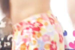 Adorable legal age teenager showing her stomach button and curly pussy