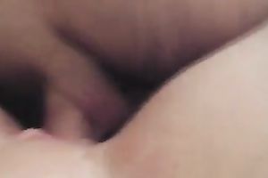 I fuck my wife's love tunnel with favourite sex toy toy