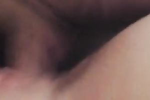 I fuck my wife's love tunnel with favourite sex toy toy