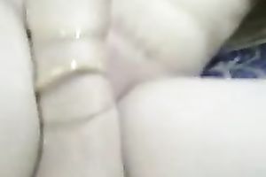 Iranian pale skinned wench with saggy wobblers engulfing my jock balls deep