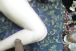 Iranian pale skinned wench with saggy wobblers engulfing my jock balls deep