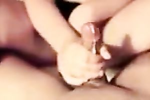 Wonderful buxom white lady does her superlatively good whilst jerking off my beefy rod