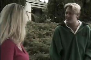 Busty golden-haired sweety gets glad by vehement womanizer