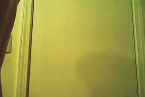 Nasty aged woman stripping in a changing room so this babe receive caught on web camera