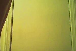 Nasty aged woman stripping in a changing room so this babe receive caught on web camera