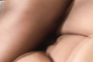 Sexy youthful dark guy pumping love tunnel of a big beautiful woman doxy