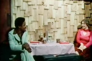 Chocolate playgirl loved to engulf that white penis in her bedroom