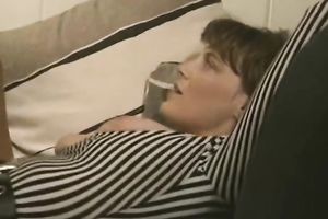 Kinky and sexually excited whore with good melons acquires punished