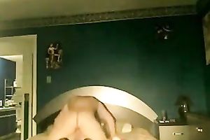 My hawt and skinny brunette hair cowgirl is fond of jumping on my penis