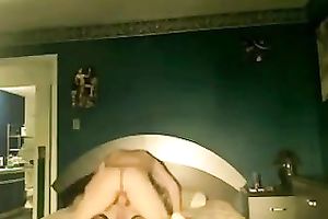 My hawt and skinny brunette hair cowgirl is fond of jumping on my penis