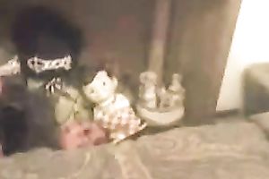 Cute legal age teenager sweety showing her whoppers and arse in dilettante solo clip