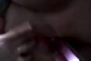 My kinky girlfriend used latrine brush to fuck her own twat