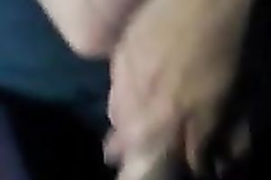 Lazy looking and quite used dark brown girl wanked and sucked weenie