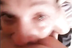 She sucks my pole with a great fun and licks nuts