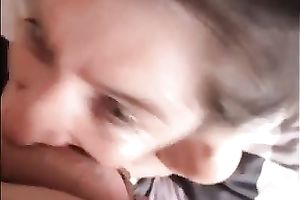 She sucks my pole with a great fun and licks nuts