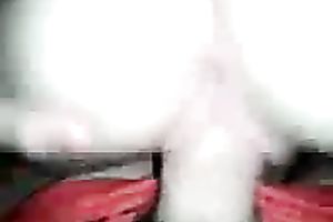 Svelte girlfriend riding hard 10-Pounder in reverse cowgirl position