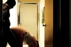 Hardcore sex with my chunky white girlfriend in the washroom