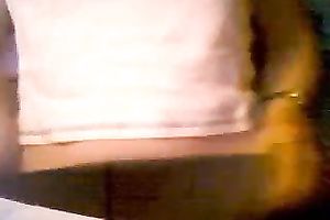 Sexy web camera amateur wife flashing her small bumpers and pants