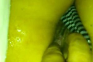 Closeup homemade teaser clip of my wife's moist vagina in the pants