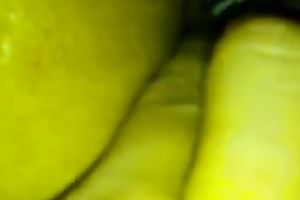 Closeup homemade teaser clip of my wife's moist vagina in the pants