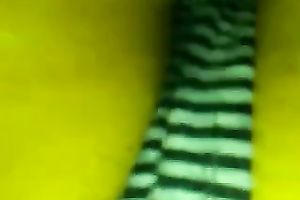 Closeup homemade teaser clip of my wife's moist vagina in the pants