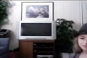 Hot and cute golden-haired legal age teenager is ready to tease me on cam