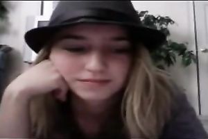 Hot and cute golden-haired legal age teenager is ready to tease me on cam