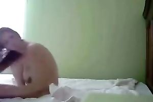 Fabulous 19 yo girlfriend flexes her curvy body all bare in sofa